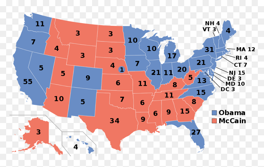 Electoral College, HD Png Download - obama head png