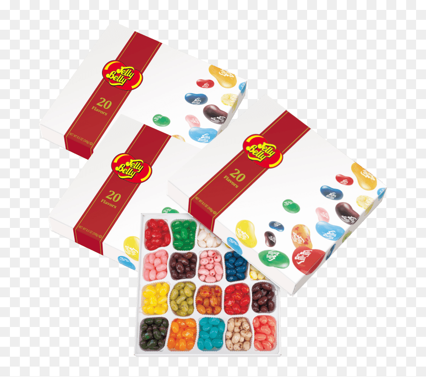 20 Jelly Belly Flavours Gift Box, HD Png Download - bean boozled png
