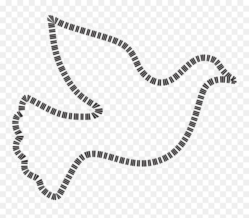 Peace Dove Piano Keys Clip Arts - Nobel Peace Prize Symbol, HD Png Download - piano keys png