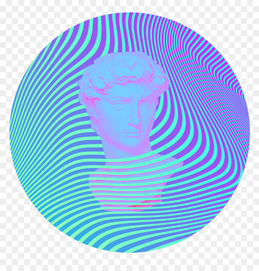 Circle, HD Png Download - vaporwave statue png