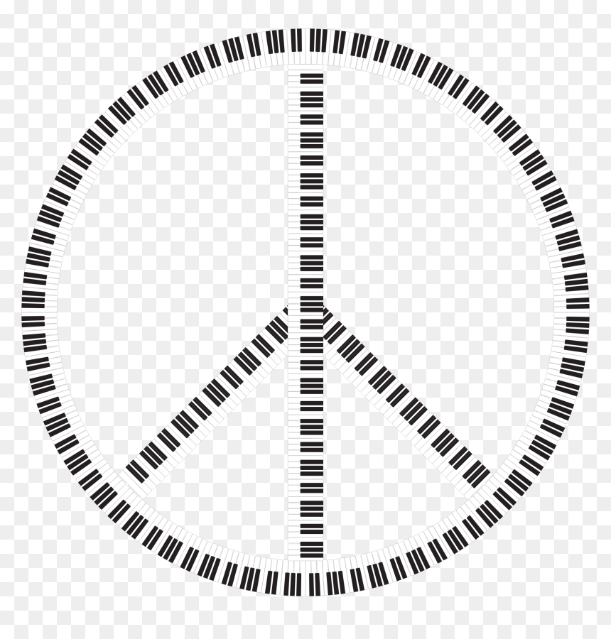 Peace Sign Piano Keys Clip Arts - 源氏 香 の 図, HD Png Download - piano keys png