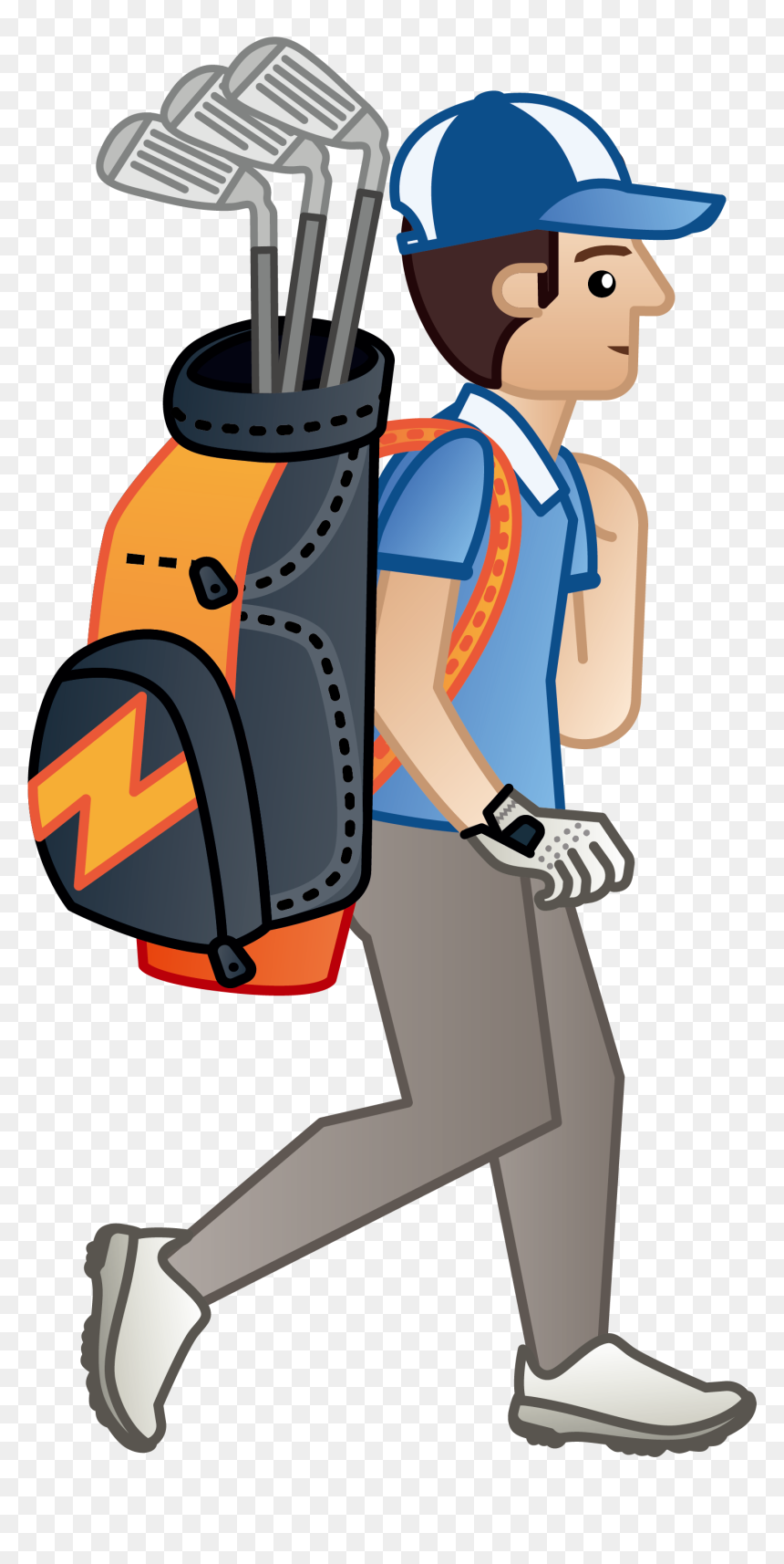 Svg Black And White Stock Clip Art Someone Who Plays - Golfer Cartoon Png, Transparent Png - golfer png