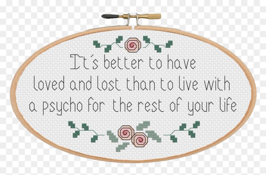 Better Off Hoop No Bckrnd - Cross-stitch, HD Png Download - stitching png