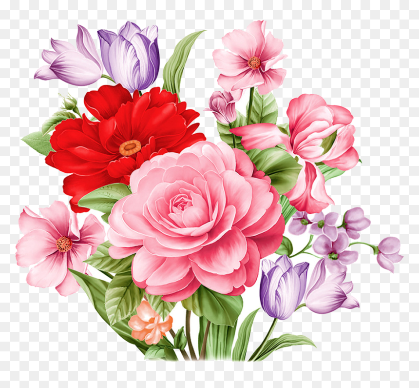 Garden Roses Flower Wong Ting Tingpainted Transprent - Peony, HD Png Download - flower pngs