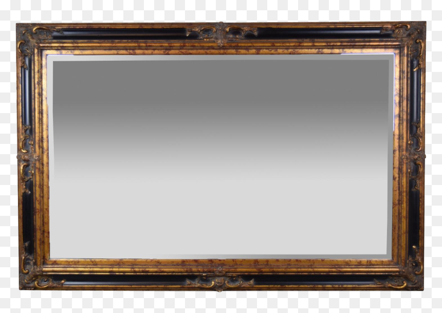 Mirror Clipart Wooden Frame - Wall Mirror Frame Png, Transparent Png - wooden frame png