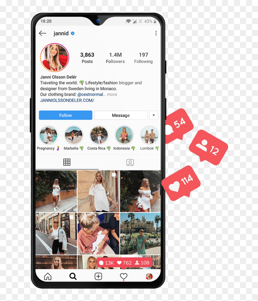 Iphone, HD Png Download - instagram like png