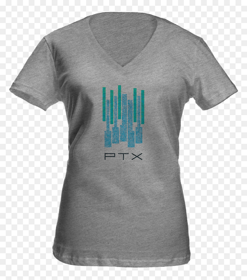 Piano Keys Junior V-neck - Active Shirt, HD Png Download - piano keys png