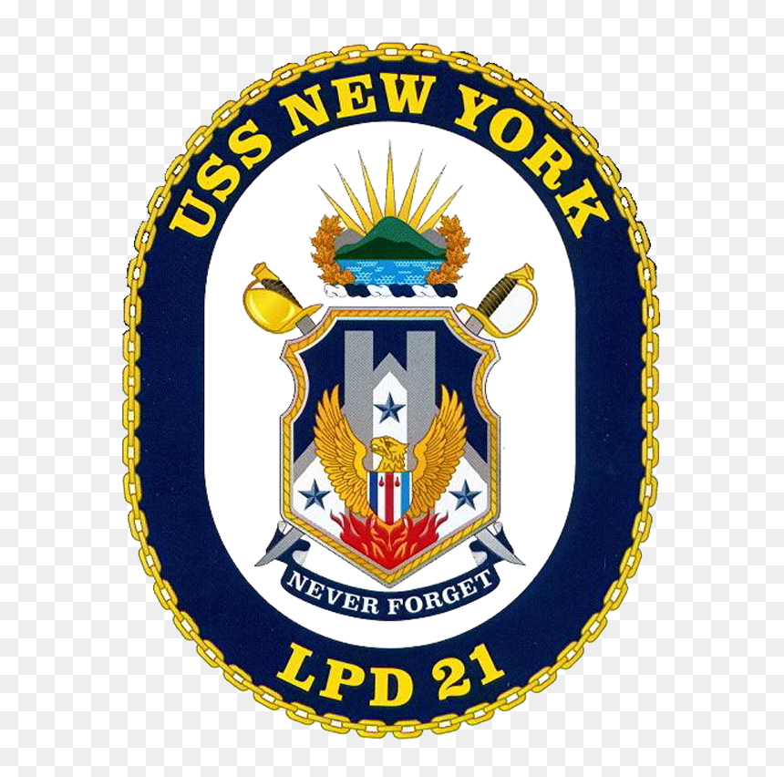 Uss New York Coa - Uss New York (lpd-21), HD Png Download - twin towers png