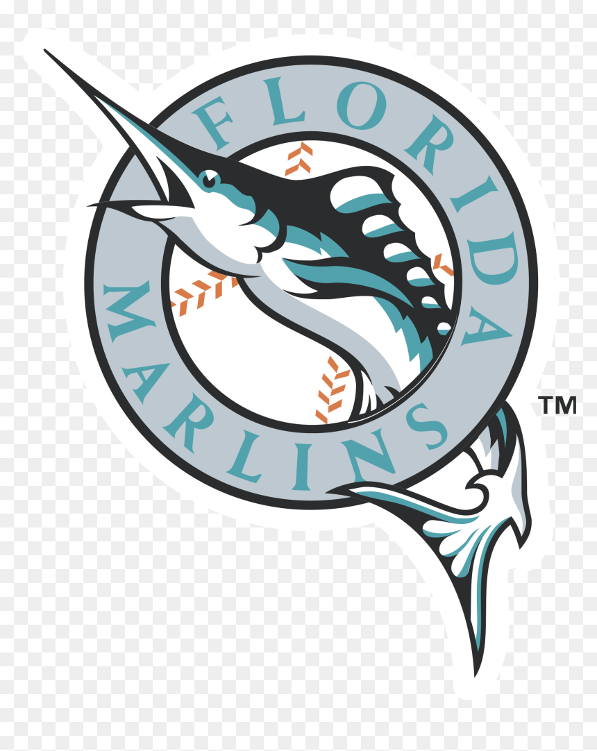 Florida Marlins Logo Png Transparent - Florida Marlins Logo Png, Png Download - florida outline png