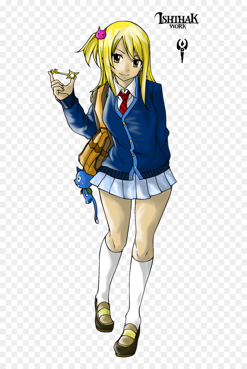 School Uniform Lucy Heartfilia, HD Png Download - lucy heartfilia png