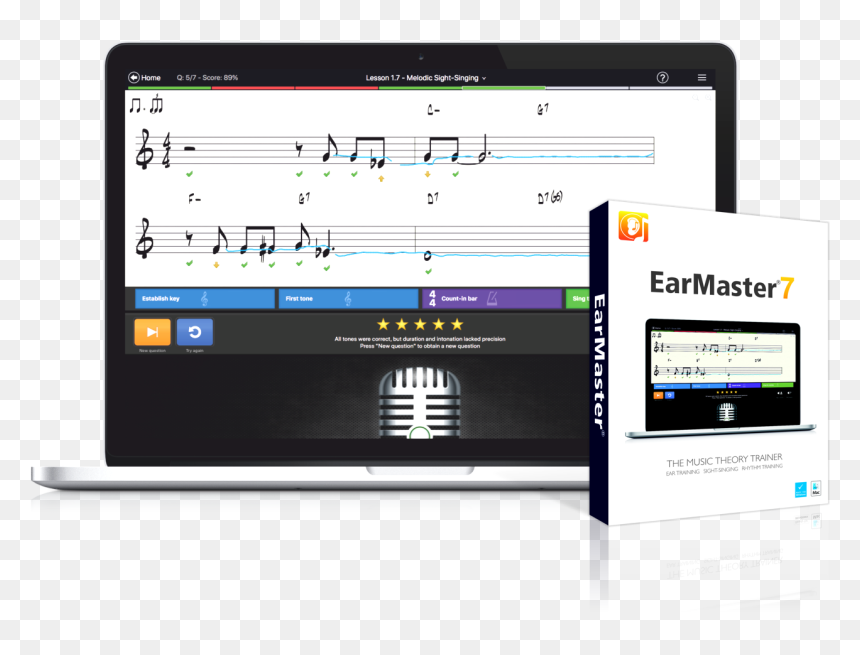 Laptop Box - Ear Master 7, HD Png Download - piano keys png