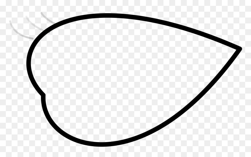 Line Art, HD Png Download - leaf outline png