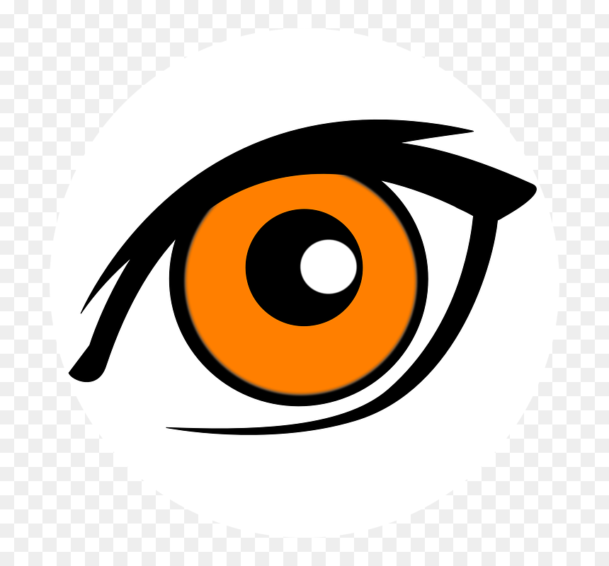 Brown Eyes Clipart Large Eye - Brown Eye Clipart, HD Png Download - cartoon eye png