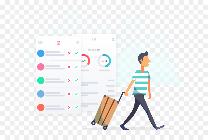 Leave Balance On Mobile App, HD Png Download - leave png