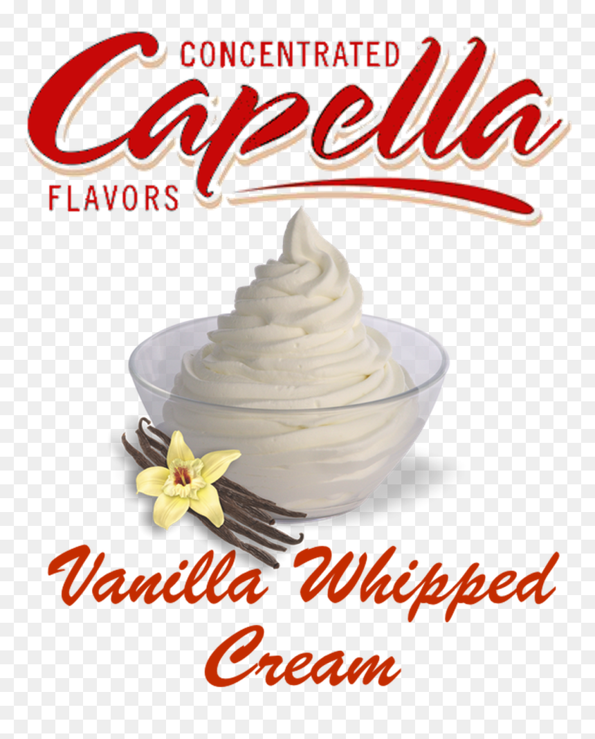 Vanilla Whipped Cream By Capella Concentrate - Capella Flavors, HD Png Download - whipped cream png