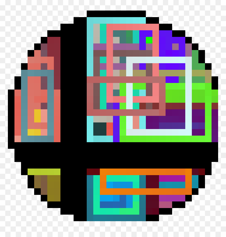 Ssbu Smash Ball - Deadpool Mask Pixel Art, HD Png Download - smash ball png