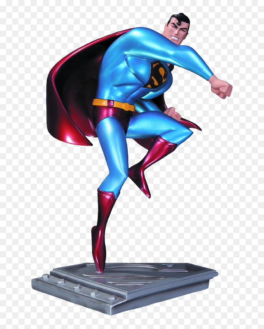 Transparent Man Of Steel Png - Superman The Animated Series Statue, Png Download - man of steel png