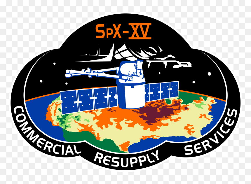 Spacex Crs-15 Patch - Spacex Crs 15 Logo, HD Png Download - spacex logo png