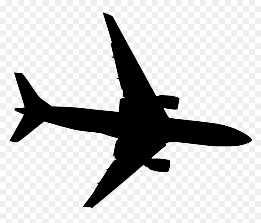 Plane Silhouet Svg Clip Arts - Plane Silhouette Transparent Background, HD Png Download - airplane clipart png