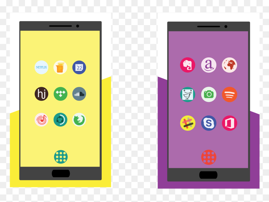 Best New Icon Packs For Android - Mobile Phone, HD Png Download - netflix icon png
