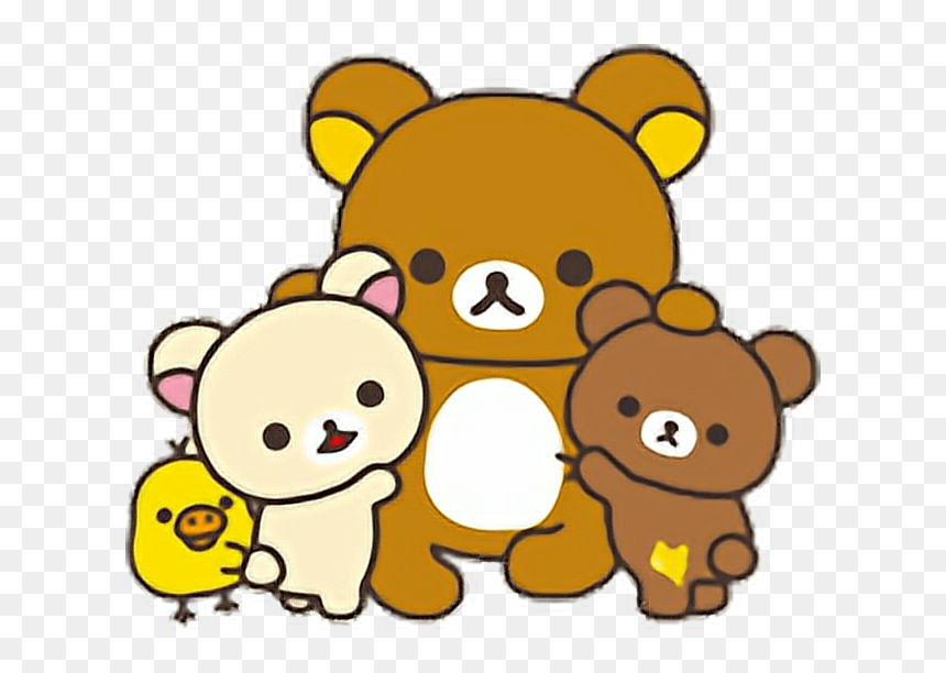 Transparent Teddy Bears Hugging Clipart - Rilakkuma And Friends, HD Png Download - rilakkuma png