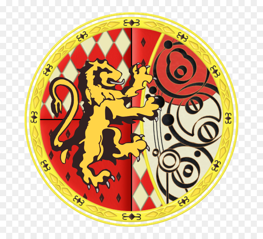 Clockwork Gallifreyan Hogwarts Crests - Circle, HD Png Download - gryffindor png