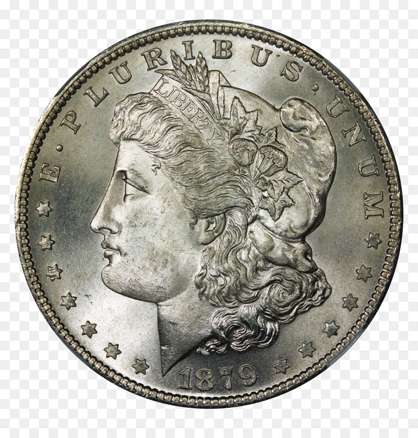 1879s Morgan Dollar Ngc Ms67plus Obverse - Morgan Dollar, HD Png Download - dollars png