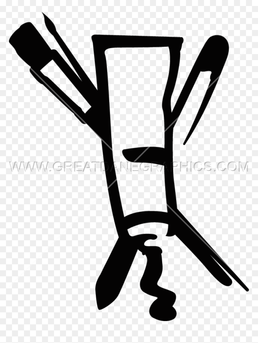 Paint Brush Clipart Paint Tube - Chair, HD Png Download - white paint stroke png