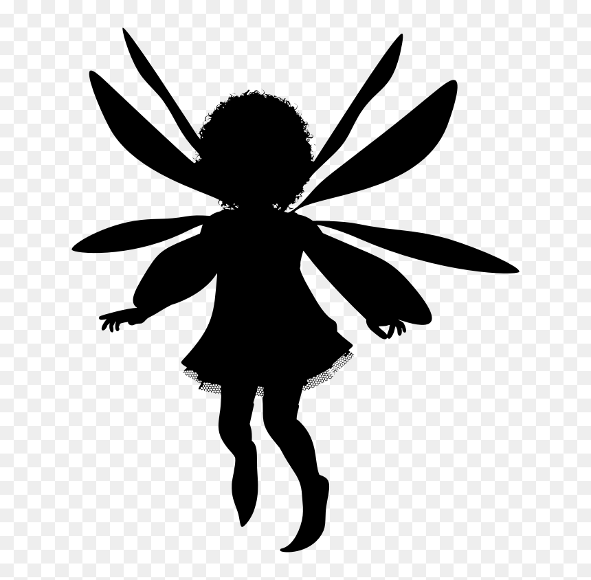 Child Fairy Silhouette - Fairy Silhouette Png, Transparent Png - fairy silhouette png