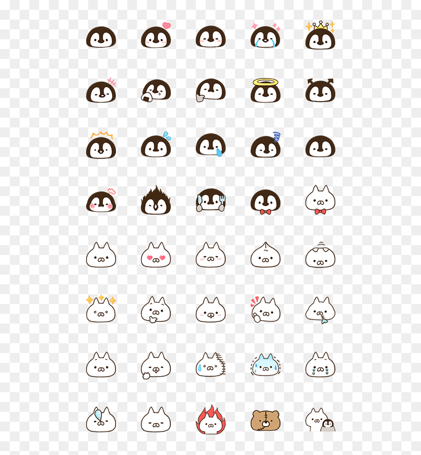 Penguin And Cat Days, HD Png Download - png line
