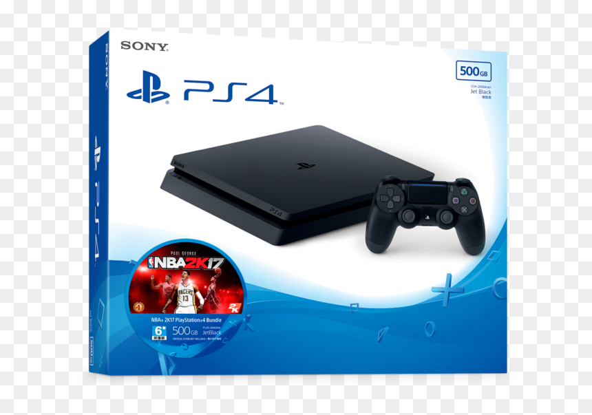 Ph Bundle Nba 2k17 - Sony Ps4 Jet Black 500gb, HD Png Download - nba 2k17 png