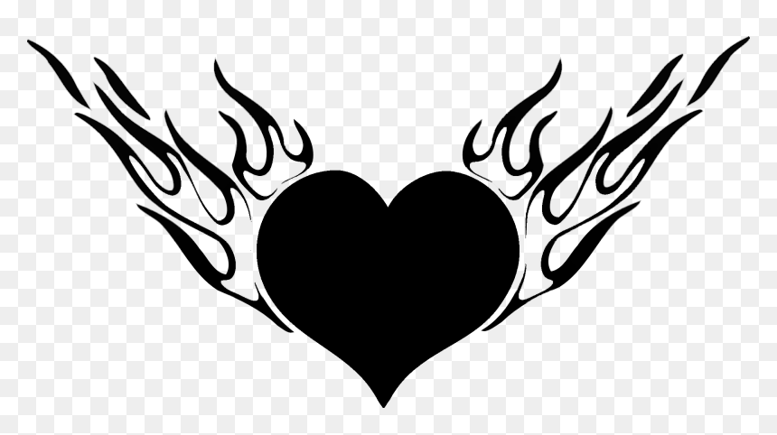 Tattoo Memories Are A Permanent Reminder Of Those We - Heart With Fire Drawing, HD Png Download - in loving memory png