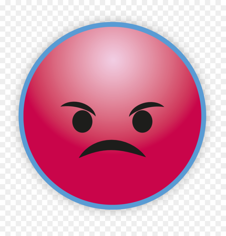 Sky Blue Emoji Png Pic - Whatsapp Emonji, Transparent Png - frown png