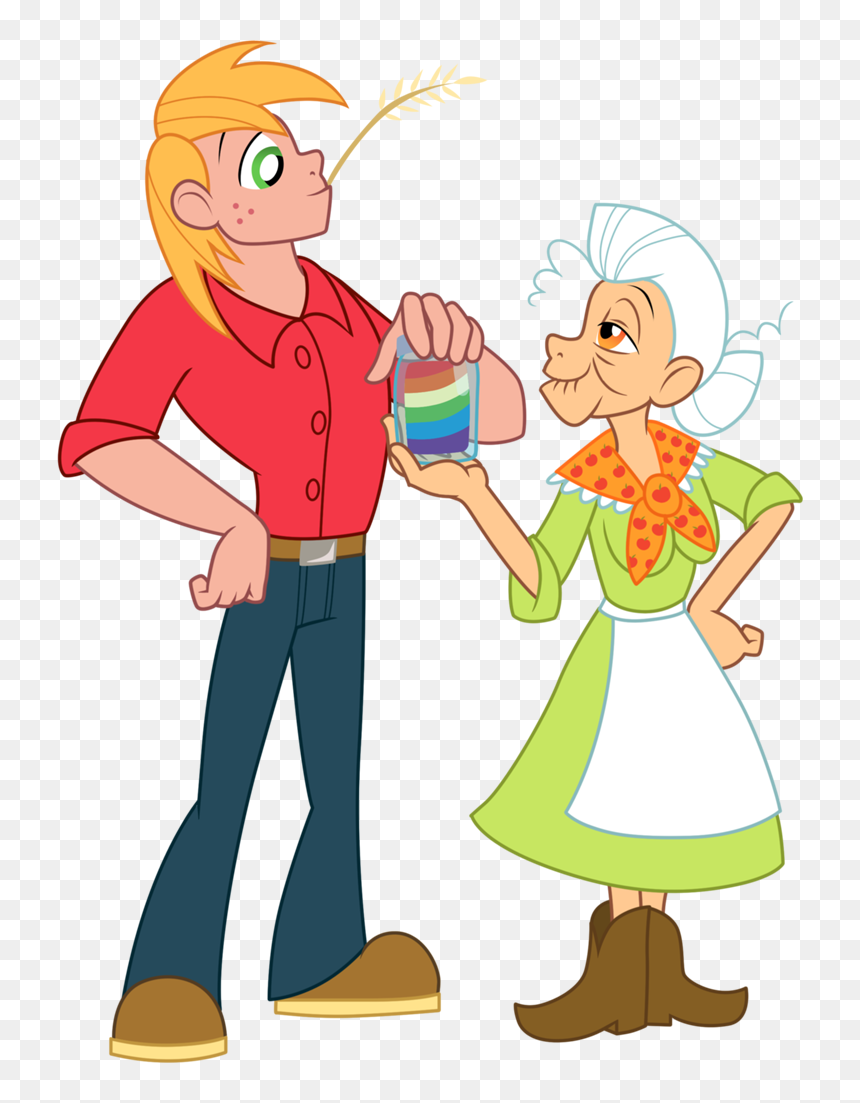 Big Mac And Granny Smith By Trinityinyang - My Little Pony Granny Smith Base, HD Png Download - little mac png