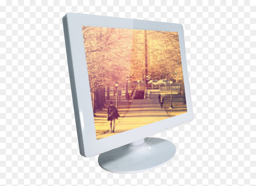 Led-backlit Lcd Display, HD Png Download - tv frame png