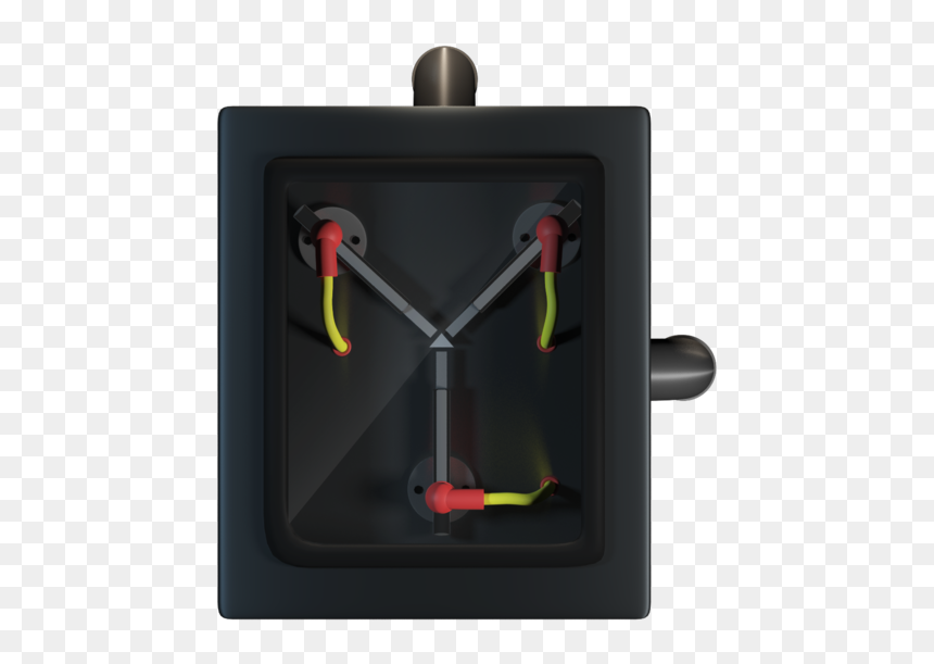 Flux Capacitor 00015 - Clock, HD Png Download - back to the future png