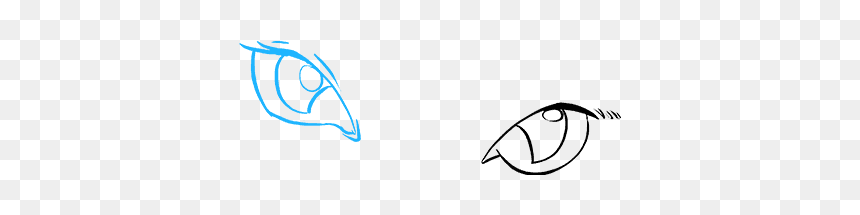 How To Draw Cat Eyes - Sketch, HD Png Download - cat eyes png