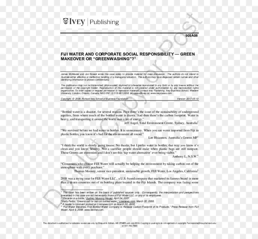 Test 4 Reading And Use Of English Part 5, HD Png Download - fiji water png