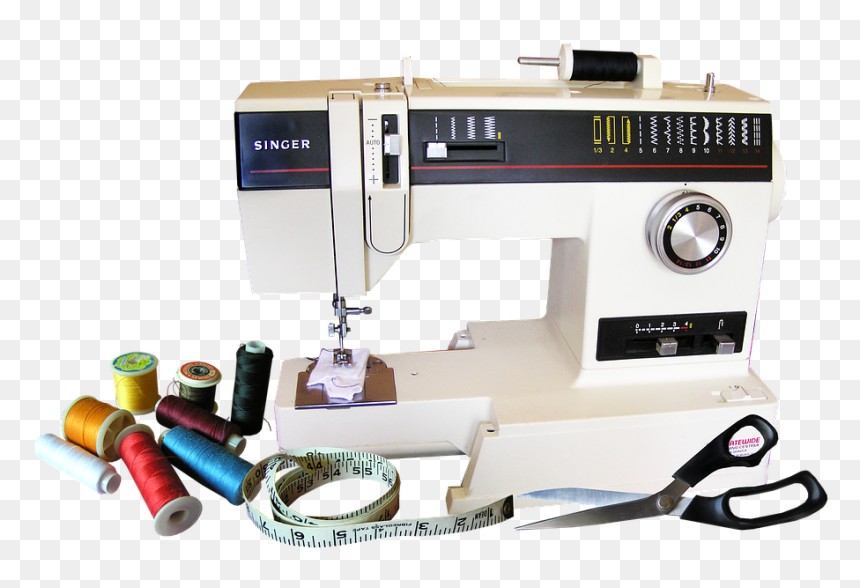 Transparent Needle And Thread Png - Sewing Machine Background Design, Png Download - needle and thread png