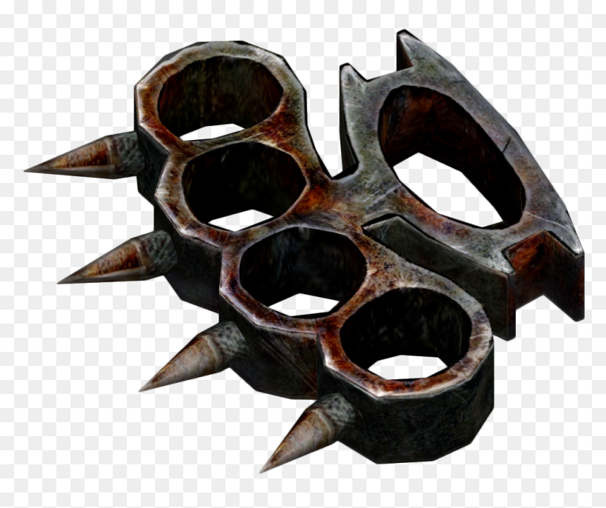 Nukapedia The Vault - Puño Americano Con Pinchos, HD Png Download - brass knuckles png