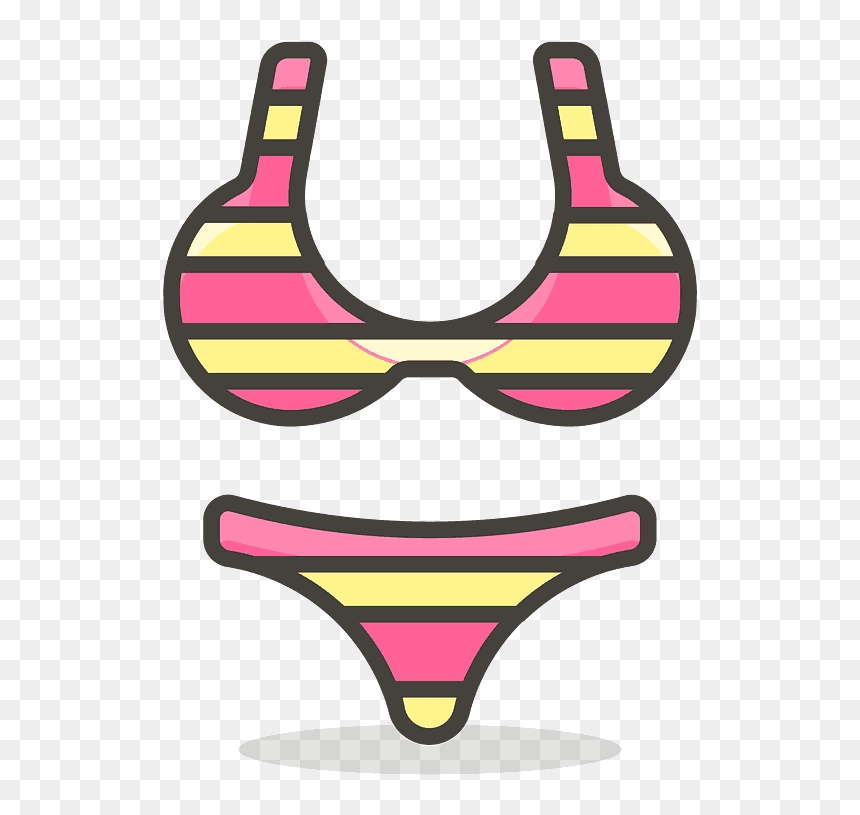 Bikini Emoji Clipart - Emoji Biquini, HD Png Download - bikini png