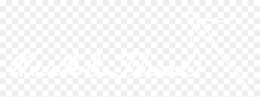 Needle & Thread - Johns Hopkins Logo White, HD Png Download - needle and thread png