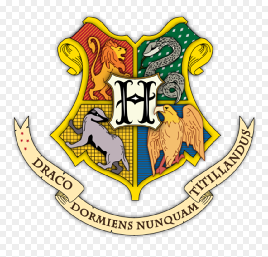Hogwarts Coat Of Arms Colored With Shading - Hogwarts Houses, HD Png Download - gryffindor png