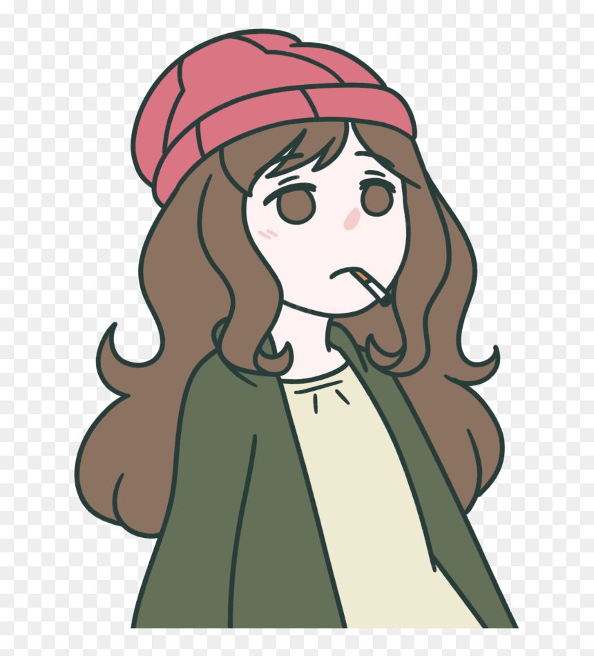 Girl Smoking Png - Transparent Smoking Cartoon Png, Png Download - smoking png