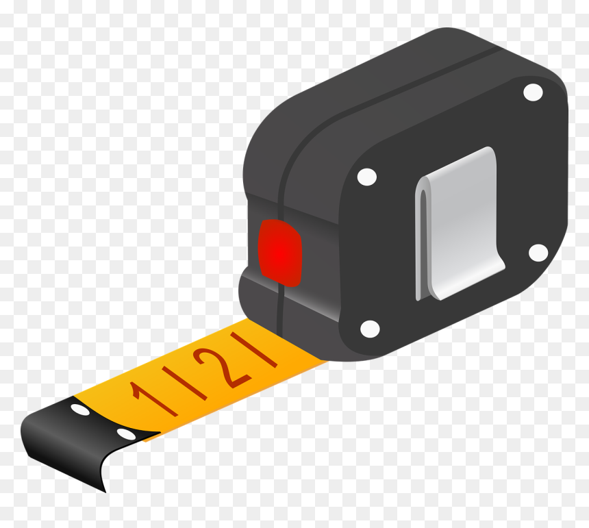 Clip Art Measuring Tape Png, Transparent Png - construction tools png