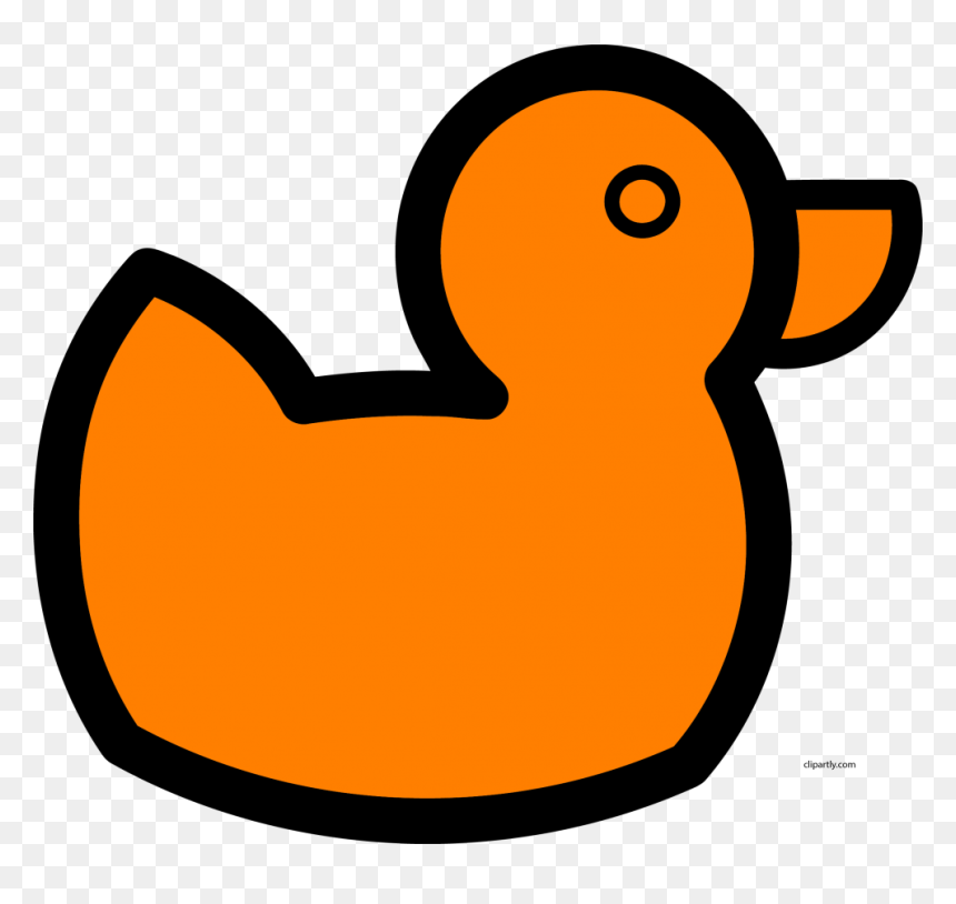 Clip Art Orange Duck, HD Png Download - baby clipart png