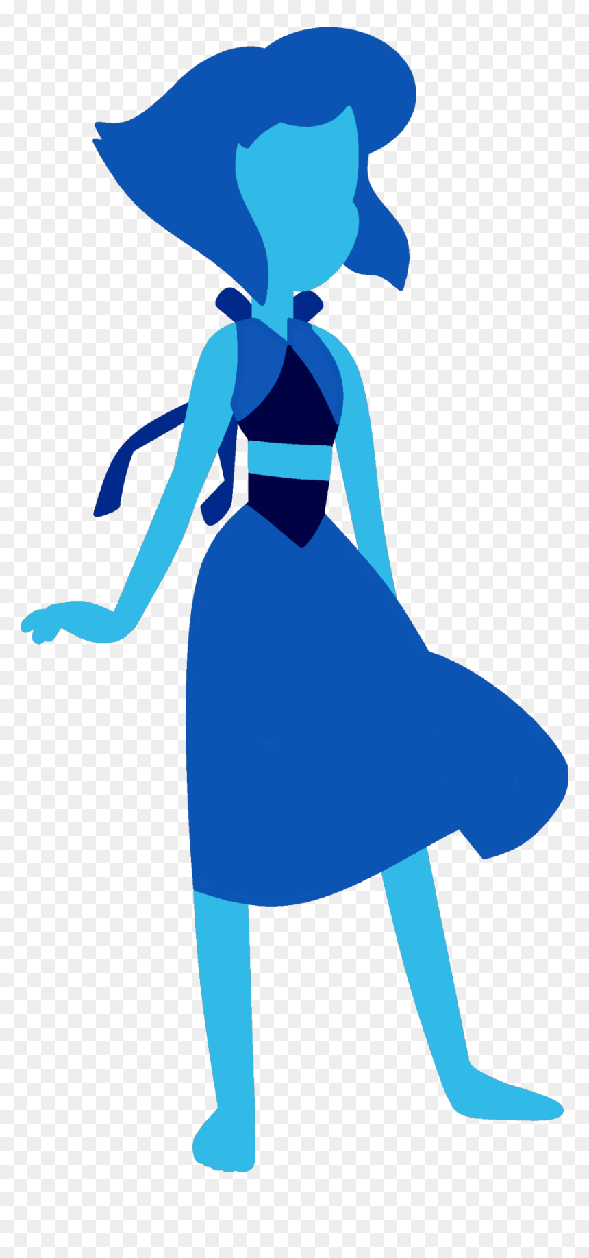 Child Silhouette Clipart - Lapis Lazuli Outfit Steven Universe, HD Png Download - steven universe star png