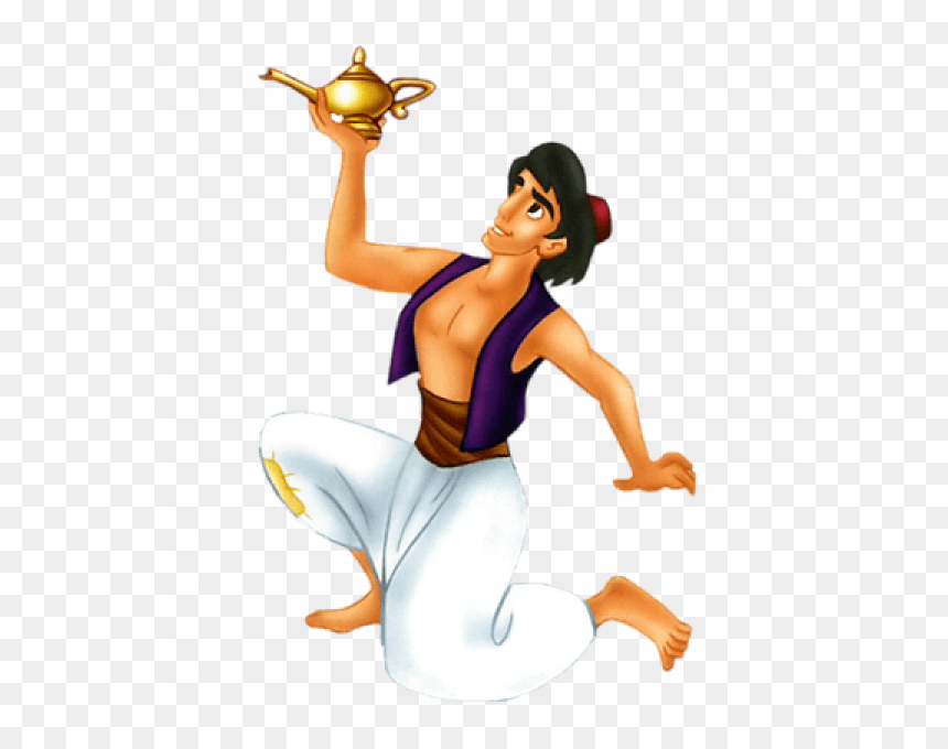 Aladdin Holding Magic Lamp, HD Png Download - aladdin png