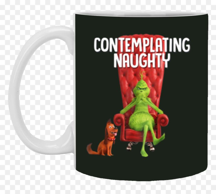 Seuss The Grinch Contemplating Naughty 11 Oz Mug - Mug, HD Png Download - the grinch png