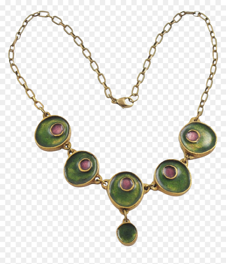 Mid Century Modern Gilded Bronze And Enamel Choker - Rosary Png Clipart, Transparent Png - choker png